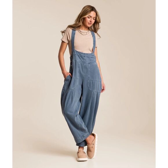 Free People Pants - Free People We The Free Felix Tapered Overalls Blue Size XS NWOT $148 retail